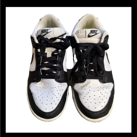 Nike Dunk Low Retro Panda Black White Leather Shoes Women’s 7.5 DD1503-101 S2 - Picture 3 of 6